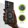 The Shield of Dragons and Awe Hand-Inlaid Wood & Mother of Pearl Case Samsung Galaxy Artisanal Case View