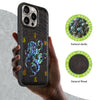 Octopus and Octagonal Star Hand-Inlaid Wood & Mother of Pearl Case Apple iPhone Artisanal Case View