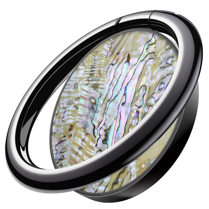 Abalone Pearl Finger Ring Kickstand/Grip for iPhone, Galaxy and Pixel