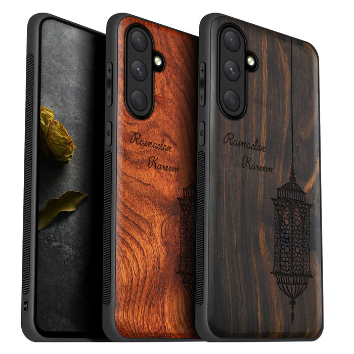 Luminous Blessings, Classic Engraved Wood & TPU Case - Artisanal Cover for Samsung Galaxy