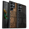 Celtic Roots Classic Engraved Wood & TPU Case Samsung Galaxy Artisanal Case View