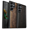 Physical World Map with Antique Travel Ship Classic Engraved Wood & TPU Case Samsung Galaxy Artisanal Case View