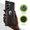 Vegvísir Ravens and Yggdrasil Hand-Inlaid Wood & Mother of Pearl Case Samsung Galaxy Artisanal Case View
