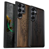 Viking Compass Classic Engraved Wood & TPU Case Samsung Galaxy Artisanal Case View