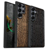 Maya Cycles Classic Engraved Wood & TPU Case Samsung Galaxy Artisanal Case View