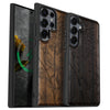 The Chrysanthemum and the Songbird Classic Engraved Wood & TPU Case Samsung Galaxy Artisanal Case View