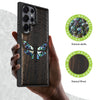 The Death Moth and Octagonal Star Hand-Inlaid Wood & Mother of Pearl Case Samsung Galaxy Artisanal Case View
