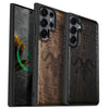The Horned Goat in Octagonal Star Classic Engraved Wood & TPU Case Samsung Galaxy Artisanal Case View