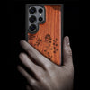 Ethereal Blossoms Classic Engraved Wood & TPU Case Samsung Galaxy Artisanal Case View