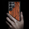Wave Reimagined Classic Engraved Wood & TPU Case Samsung Galaxy Artisanal Case View