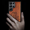 Oriental Dragon Classic Engraved Wood & TPU Case Samsung Galaxy Artisanal Case View