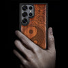 Yin Mandala Classic Engraved Wood & TPU Case Samsung Galaxy Artisanal Case View