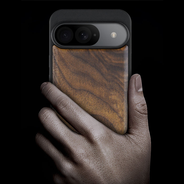 Classic Wood & TPU Case - Artisanal Cover for Google Pixel