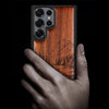The Lake and Mountain Landscape Classic Engraved Wood & TPU Case Samsung Galaxy Artisanal Case View