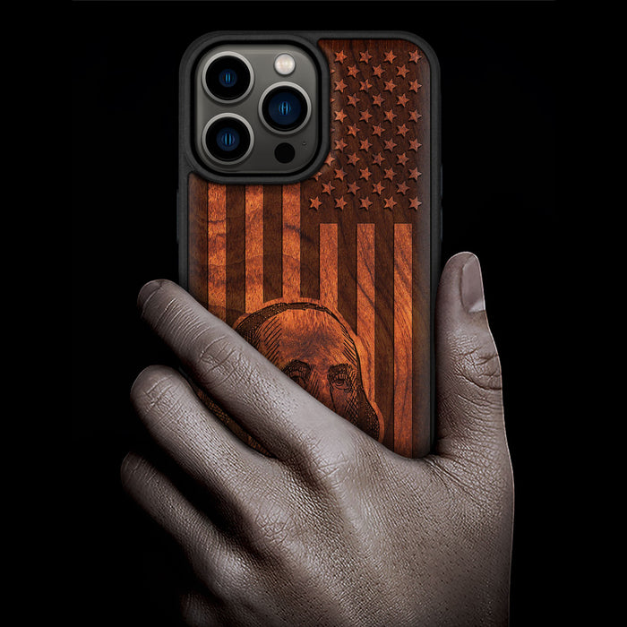 Classic Engraved Wood & TPU Case - Artisanal Cover for Apple iPhone