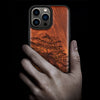 Vintage Pine Tree Sketch Classic Engraved Wood & TPU Case Apple iPhone Artisanal Case View