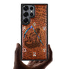 The Reaper's Scythe" Hand-Inlaid Wood & Mother of Pearl Case Samsung Galaxy Artisanal Case View