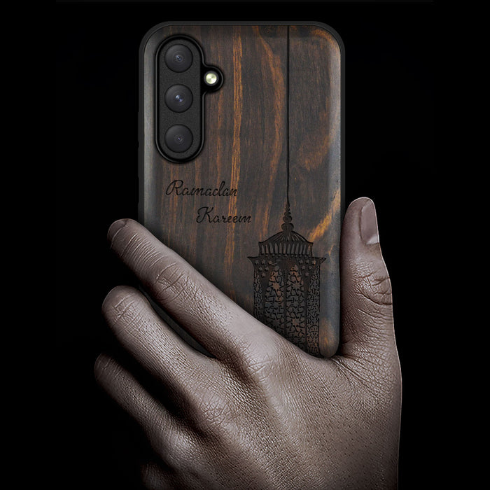 Luminous Blessings, Classic Engraved Wood & TPU Case - Artisanal Cover for Samsung Galaxy