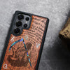 The Reaper's Scythe" Hand-Inlaid Wood & Mother of Pearl Case Samsung Galaxy Artisanal Case View