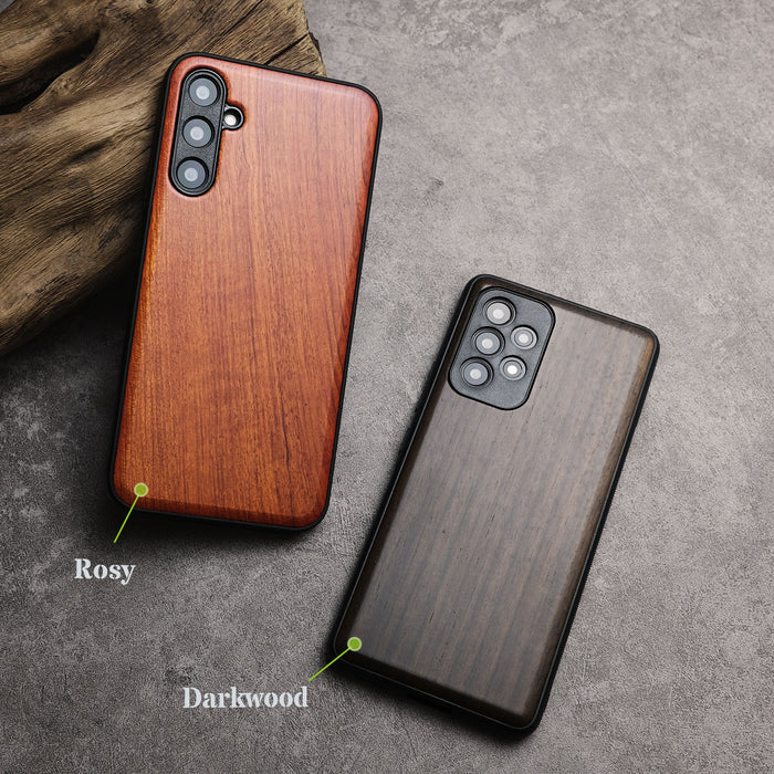 Classic Wood & TPU Case - Artisanal Cover for Samsung Galaxy