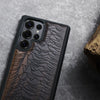 Echo Waves Classic Engraved Wood & TPU Case Samsung Galaxy Artisanal Case View