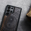 The Yin Yang Paisley Classic Engraved Wood & TPU Case Samsung Galaxy Artisanal Case View