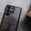 Celtic Roots Classic Engraved Wood & TPU Case Samsung Galaxy Artisanal Case View