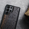 Maya Cycles Classic Engraved Wood & TPU Case Samsung Galaxy Artisanal Case View