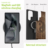 Yin Mandala Classic Engraved Wood & TPU Case Samsung Galaxy Artisanal Case View