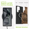 Yin-Yang Wolf Classic Engraved Wood & TPU Case Samsung Galaxy Artisanal Case View
