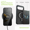 The Death Moth and Octagonal Star Hand-Inlaid Wood & Mother of Pearl Case Google Pixel Artisanal Case View