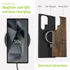 Compass Quest Classic Engraved Wood & TPU Case Samsung Galaxy Artisanal Case View