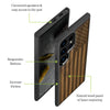 The Classic American Flag Classic Engraved Wood & TPU Case Samsung Galaxy Artisanal Case View