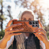 Lion Majesty Classic Engraved Wood & TPU Case Samsung Galaxy Artisanal Case View
