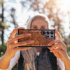 The Chrysanthemum and the Songbird Classic Engraved Wood & TPU Case Samsung Galaxy Artisanal Case View