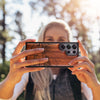 The Lake and Mountain Landscape Classic Engraved Wood & TPU Case Samsung Galaxy Artisanal Case View