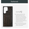 Maya Cycles Classic Engraved Wood & TPU Case Samsung Galaxy Artisanal Case View