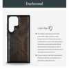 Floral Vintage Classic Engraved Wood & TPU Case Samsung Galaxy Artisanal Case View