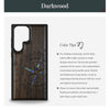 The Incomplete Compass Hand-Inlaid Wood & Mother of Pearl Case Samsung Galaxy Artisanal Case View