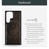 The Yin Yang Paisley Classic Engraved Wood & TPU Case Samsung Galaxy Artisanal Case View