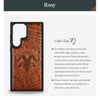 The Horned Goat in Octagonal Star Classic Engraved Wood & TPU Case Samsung Galaxy Artisanal Case View