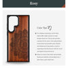 Lace Mandala Classic Engraved Wood & TPU Case Samsung Galaxy Artisanal Case View