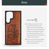Oriental Dragon Classic Engraved Wood & TPU Case Samsung Galaxy Artisanal Case View