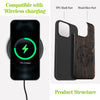 Dragon Skull within an Octagonal Star Classic Engraved Wood & TPU Case Apple iPhone Artisanal Case View