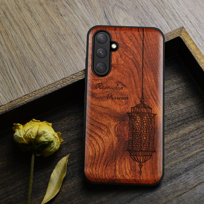 Luminous Blessings, Classic Engraved Wood & TPU Case - Artisanal Cover for Samsung Galaxy