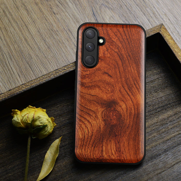 Classic Wood & TPU Case - Artisanal Cover for Samsung Galaxy