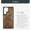 Polynesian Manta Rays Classic Engraved Wood & TPU Case Samsung Galaxy Artisanal Case View