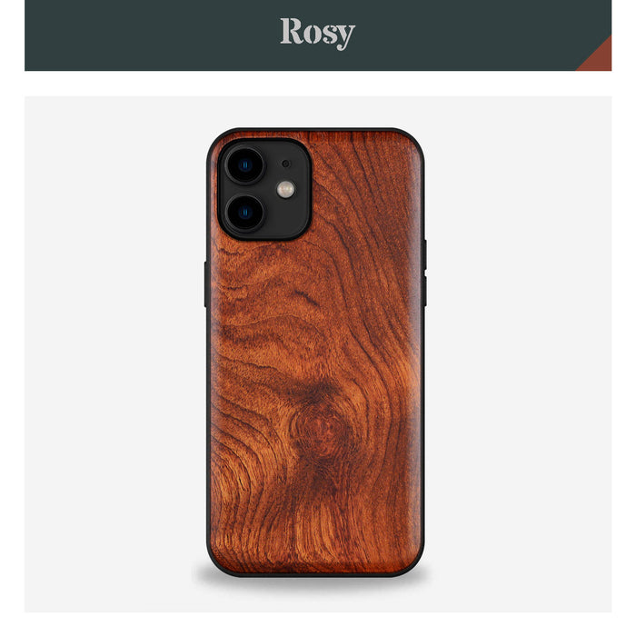 Classic Wood & TPU Case - Artisanal Cover for Apple iPhone