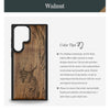 Wave Reimagined Classic Engraved Wood & TPU Case Samsung Galaxy Artisanal Case View