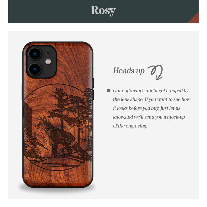 A Journey Through the Forest, Classic Engraved Wood & TPU Case - Artisanal Cover for Apple iPhone